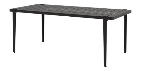 TipToe Midi Utebord 190 x 90 cm Grafittsvart