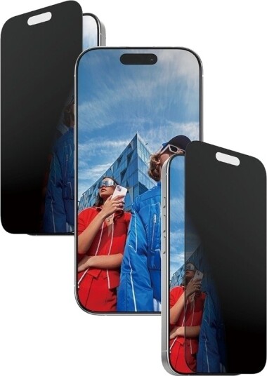 PanzerGlass 2-Way Privacy Skjermbeskytter Ultra-Wide Fit til iPhone 16/17 med EasyAligner