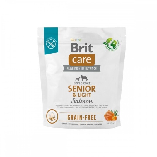 Brit Care Kornfri Seniorhundemat med Laks 1 kg