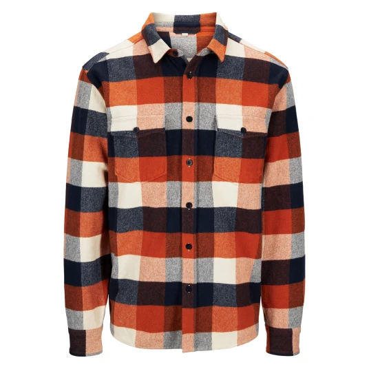 Tufte Wear Hawk Flanellskjorte Herre 243 Gold Flame / Sky Captain / Whitecap Gray XL Tufte Wear Hawk Flanellskjorte Herre 243 Gold Flame / Sky Captain / Whitecap Gray XL