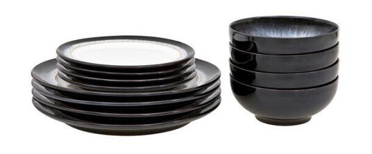 Denby Halo tallerkenssett 12 deler