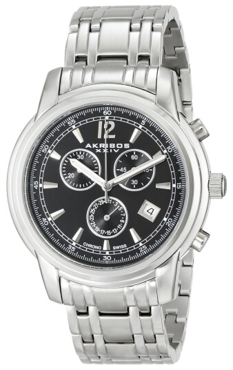 Akribos XXIV Herreklokke AK692SSB Ultimate Sort/Stål Ø42 mm