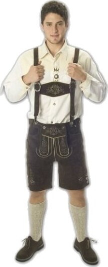Création De Hanninger Brune Lederhosen Korte