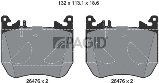 PAGID T4294N Bremseklosser PAGID T4294N Bremseklosser
