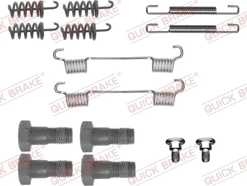 Tilbehørsett håndbremsesko QUICK BRAKE 105 0867
