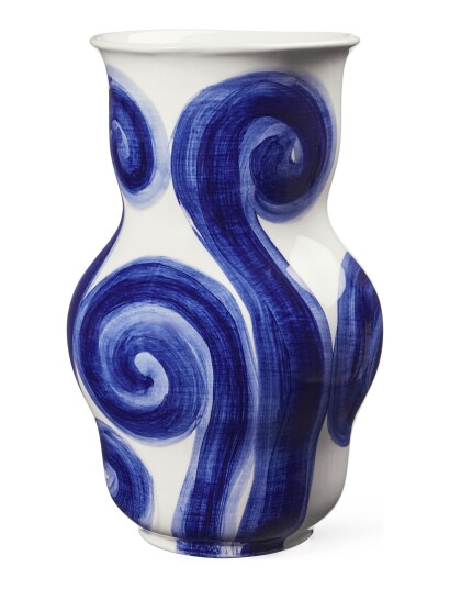 Kähler Tulle Vase H22.5 Cm Blå Blue 22.5