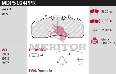 MERITOR MDP5104PPR Bremseklosser