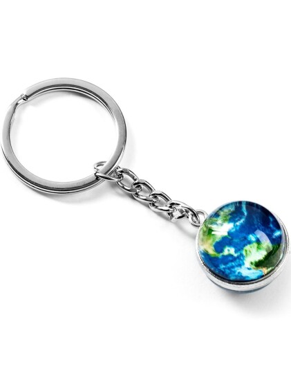 Gadget Master Kosmisk EARTH Glow in The Dark Nøkkelring