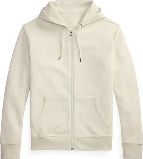 Polo Ralph Lauren Double Knit Full Zip Hoodie Cream L