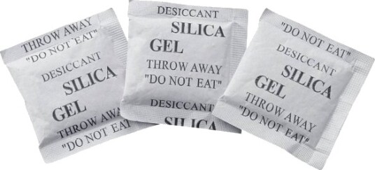 Tørkemiddelposer 1 G Lxbxh 40 X 30 X 3 Mm Transparent Silikagel 250 Stk