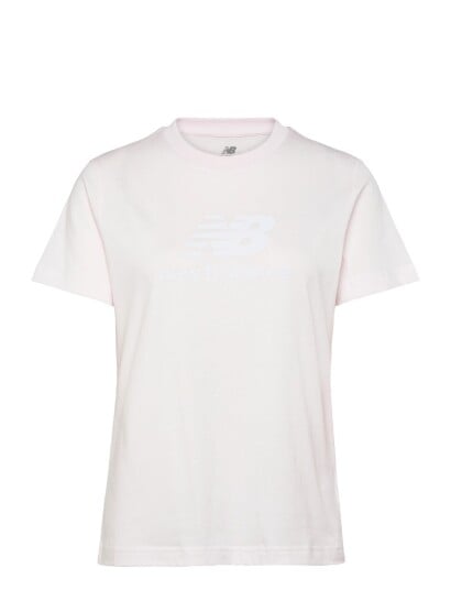 New Balance Sport Essentials Jersey Logo T Shirt   White   M