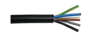 TECCON Tec Flex Kabel 4G2,5mm² sort metervare TECCON Tec Flex Kabel 4G2,5mm² sort metervare