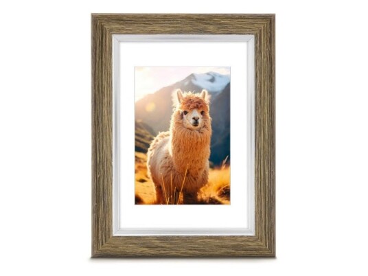 Hama Lima Enkel Bilderamme Glass Plast Oliven Bord Vegg 9x13cm Rektangulær