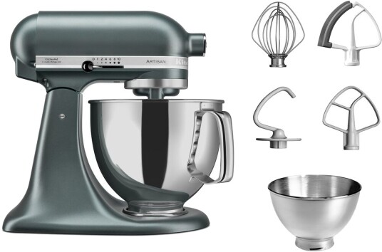 KitchenAid Artisan 5KSM175 Kjøkkenmaskin 4,8L Juniper med 10 hastigheter og ekstra tilbehør KitchenAid Artisan 5KSM175 Kjøkkenmaskin 4,8L Juniper med 10 hastigheter og ekstra tilbehør