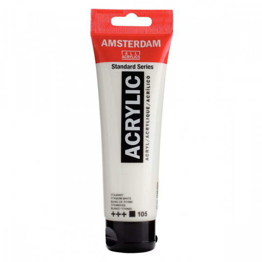 Amsterdam Akrylmaling 120 ml 105 Titanium White