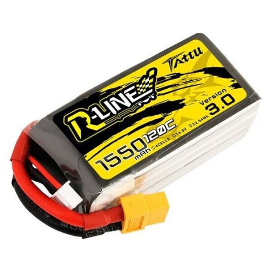 Tattu R Line LiPo Batteri 1550mAh 14.8V 120C For FPV Racing Droner
