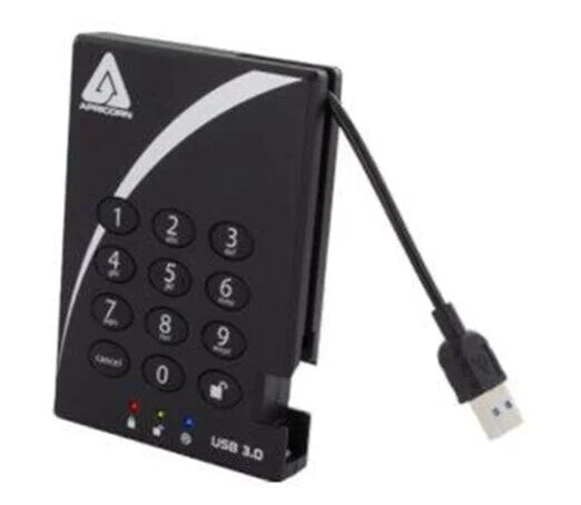 Lenovo Apricorn Aegis Padlock 3.0 - Ekstern Harddisk - 1TB - Svart