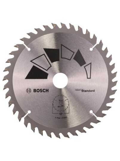 Bosch Sirkelsagblad STANDARD D= 150 mm borediameter= 20 mm T= 40