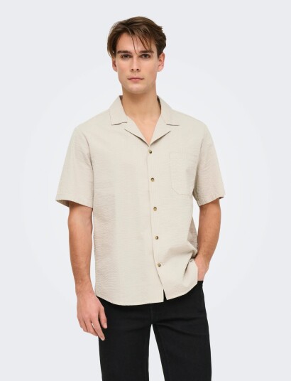 ONLY & SONS Onseye Resort Seers 0009 Shirt Noos Grey XS