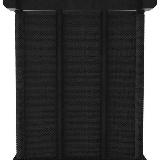 Displayhylle med 6 kuber svart 103x30x72,5 cm stoff 8720286042632