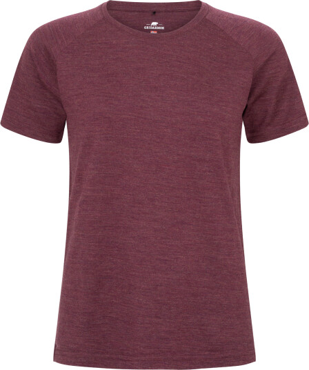 Gridarmor Women"s Merino Wool Tee Fig Melange XXL