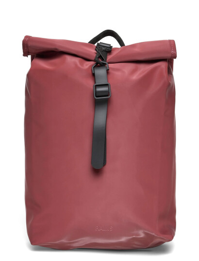 Rains Rolltop Rucksack Mini W3 - Pink - ONE SIZE Rains Rolltop Rucksack Mini W3 - Pink - ONE SIZE