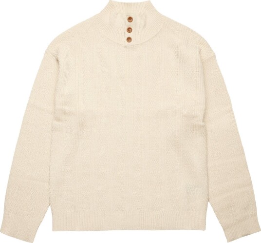 FUB Buttom Up Sweater ECRU 140 FUB Buttom Up Sweater ECRU 140