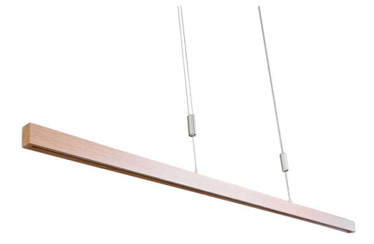 Rothfels LED-bjelkependellampe i eiketre Nora - 158 cm