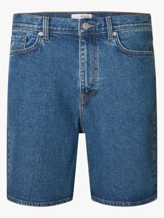 Selected Homme Reg Alex Mid Blue Denim Shorts Denim XL