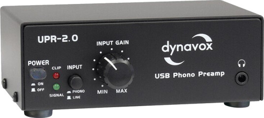 USB-platespillerforsterker inkl. Audacity - Dynavox UPR-2.0