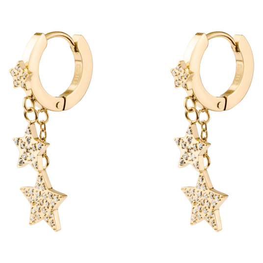 DARK Star Charm Hoop Gold