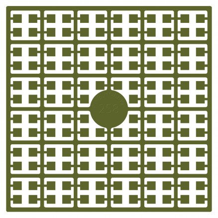 Pixelhobby Midi Perler 258 Ekstra Olivengrønn 2x2mm 140 pixels