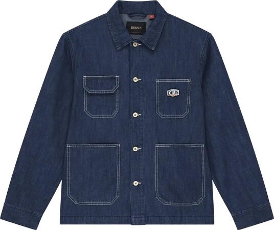 Deus Ex Machina Denim Chore Jacket VINTAGE BLUE S