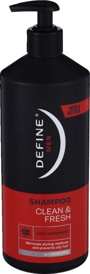 DEFINE MEN CLEAN & FRESH SHAMPOO 750 ML DEFINE MEN CLEAN & FRESH SHAMPOO 750 ML