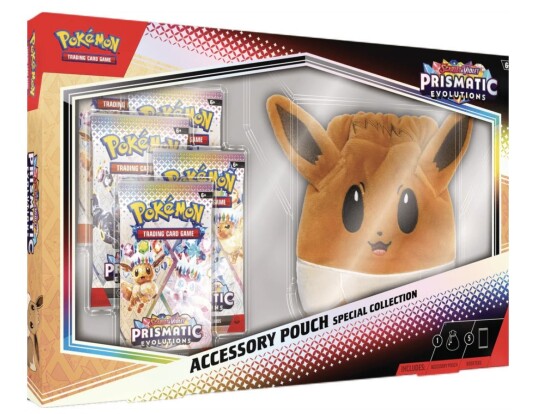 Pokemon Prismatic Evolutions Accessory Pouch Special Collection