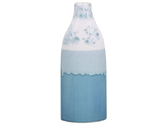Beliani Vase 35 Cm Hvit/blå Callipolis