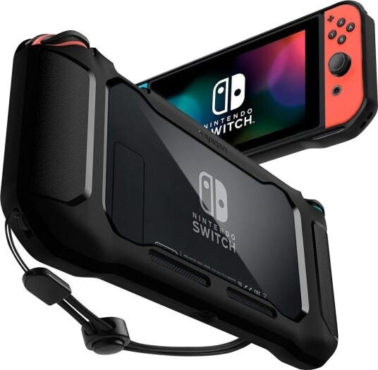 Spigen Nintendo Switch Spigen Rugged Armor Deksel - Svart