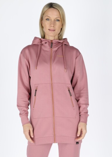 Swedemount Lounge Long Zip Hood W Dusty Rose 34 Hoodies Swedemount Lounge Long Zip Hood W Dusty Rose 34 Hoodies