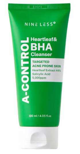 Nineless A-Control Heartleaf BHA ClearPore Cleanser 120 ml