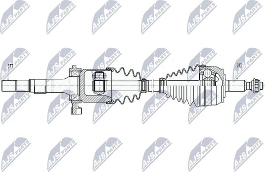 Drivaksel NTY NPW WW 268