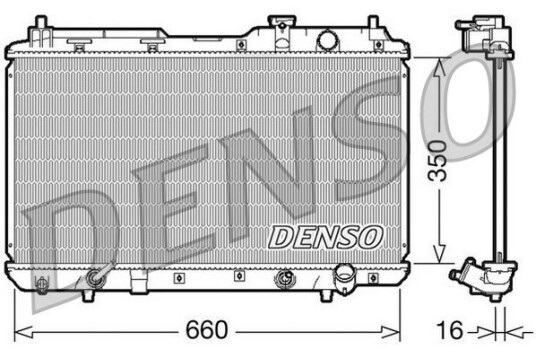 Radiator DENSO DRM40010 Radiator DENSO DRM40010
