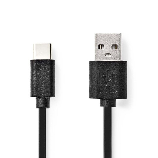 Nedis USB-kabel | USB 2.0 | USB-A Han | USB-C™ Hann | 15 W | 480 Mbps | Nikkel belagt | 1.00 m | Rund | PVC | Sort | Label Nedis USB-kabel | USB 2.0 | USB-A Han | USB-C™ Hann | 15 W | 480 Mbps | Nikkel belagt | 1.00 m | Rund | PVC | Sort | Label