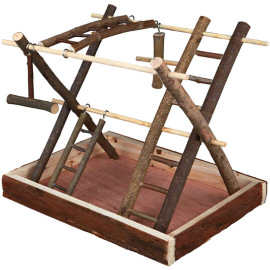 Natural Living Lekeplass I Naturlig Tre Brun 35 X 27 X 30 cm