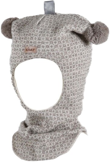 Kivat balaclava lue med mønster Beige/Creme (0 1 år) 0 1 år