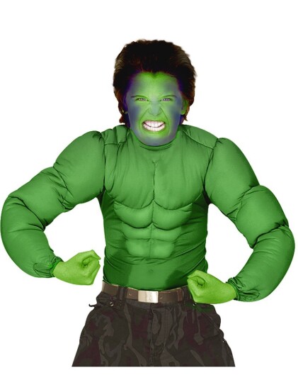 Hulken Inspirert Grønn Muskeldrakt til Barn Strl 8 10 ÅR Hulken Inspirert Grønn Muskeldrakt til Barn Strl 8 10 ÅR