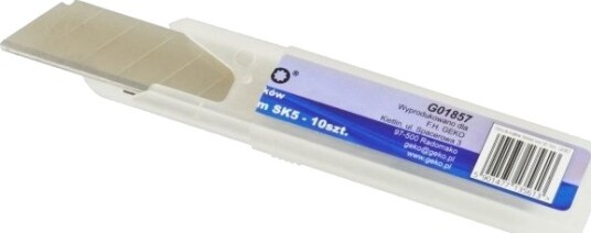 Geko Geko Kniv Til Fres 18 Mm X 0,5 Mm Sk5 10 Stk. 1/20/400 Geko Geko Kniv Til Fres 18 Mm X 0,5 Mm Sk5 10 Stk. 1/20/400