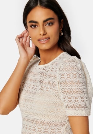 VILA Chikka Puff O-Neck S/S To Birch M
