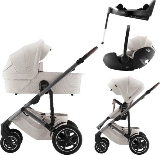 Britax Britax Barnevogn Smile 5Z inkl. Baby-Safe Pro & Base Lux Soft Taupe