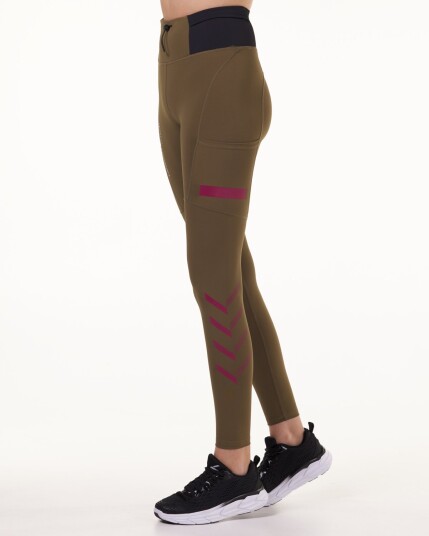 LEVITY Future Trail Tech Tights Forest Green - S