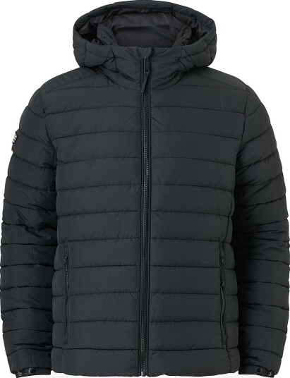 Superdry Pufferjakke Hood Fuji Midweight Padded Jkt Svart Superdry Pufferjakke Hood Fuji Midweight Padded Jkt Svart